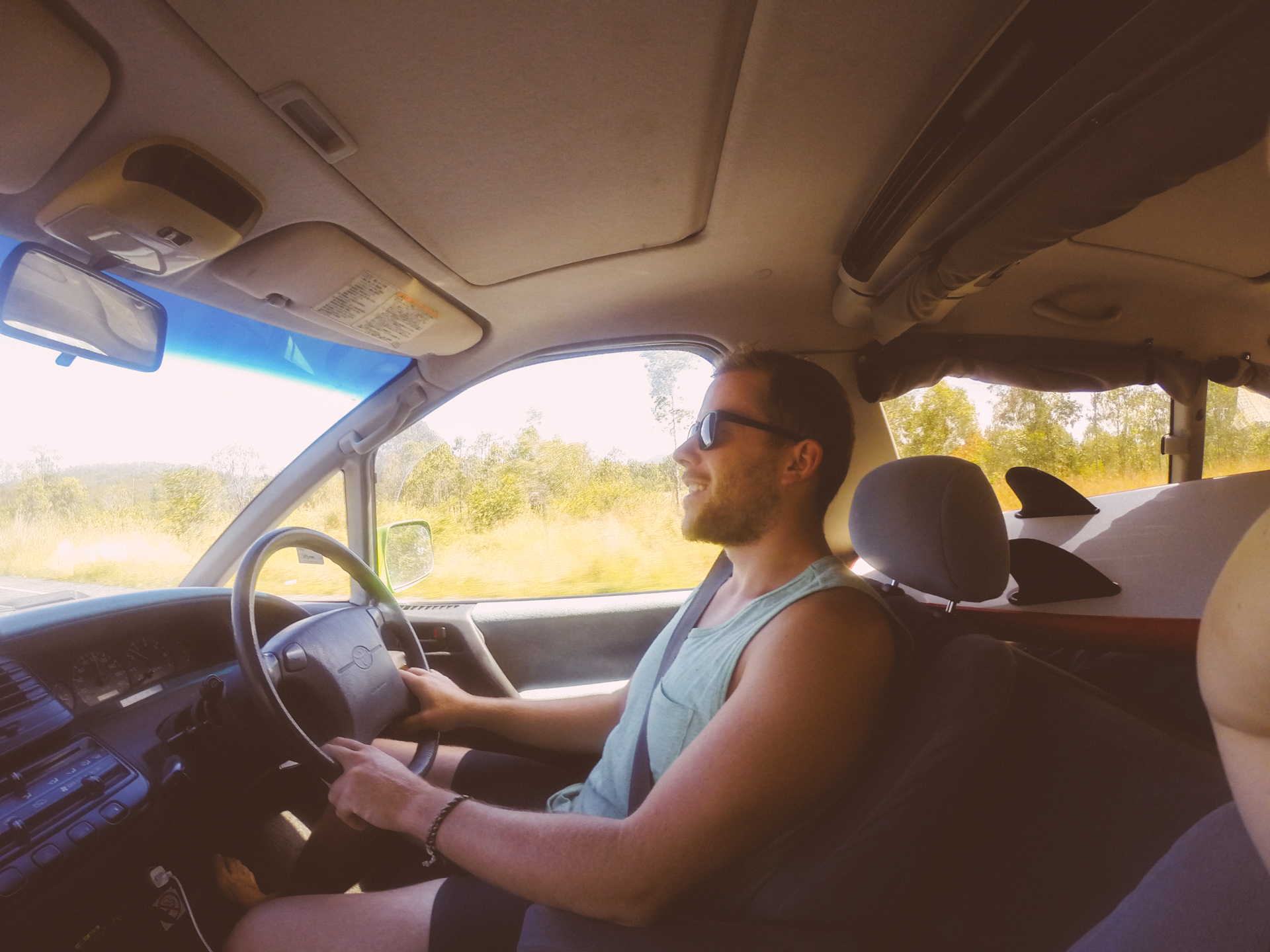 Alex Driving Great Ocean Road, Australia