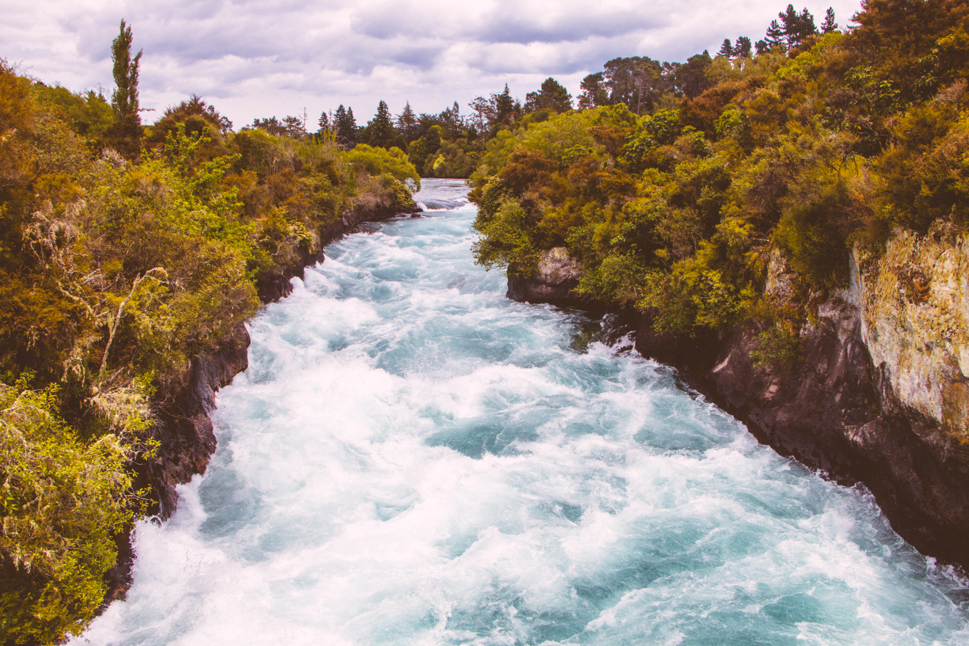 Blue river on the way to River Valley New Zealand