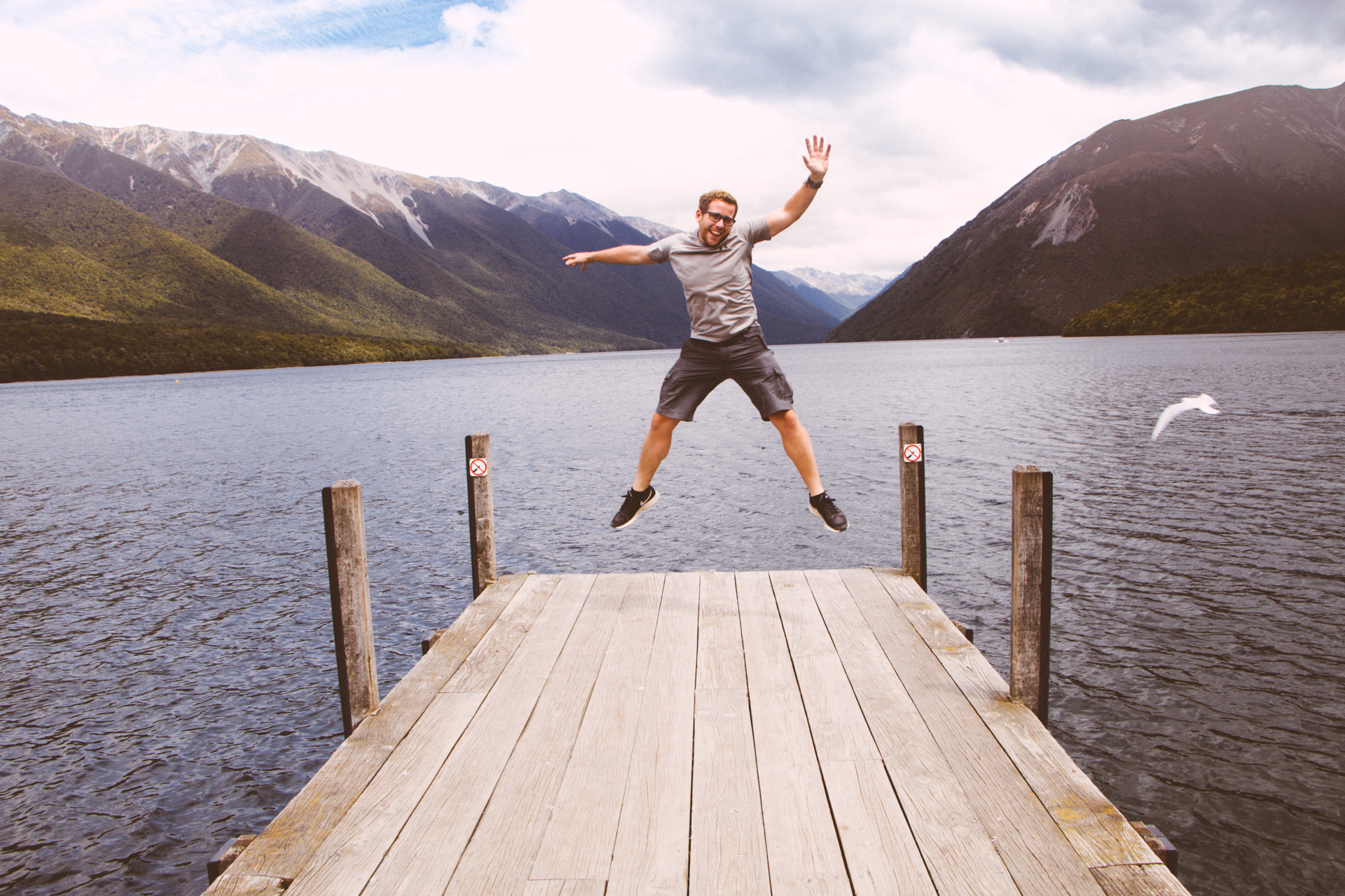 Alex on Lake Rotoiti Pier