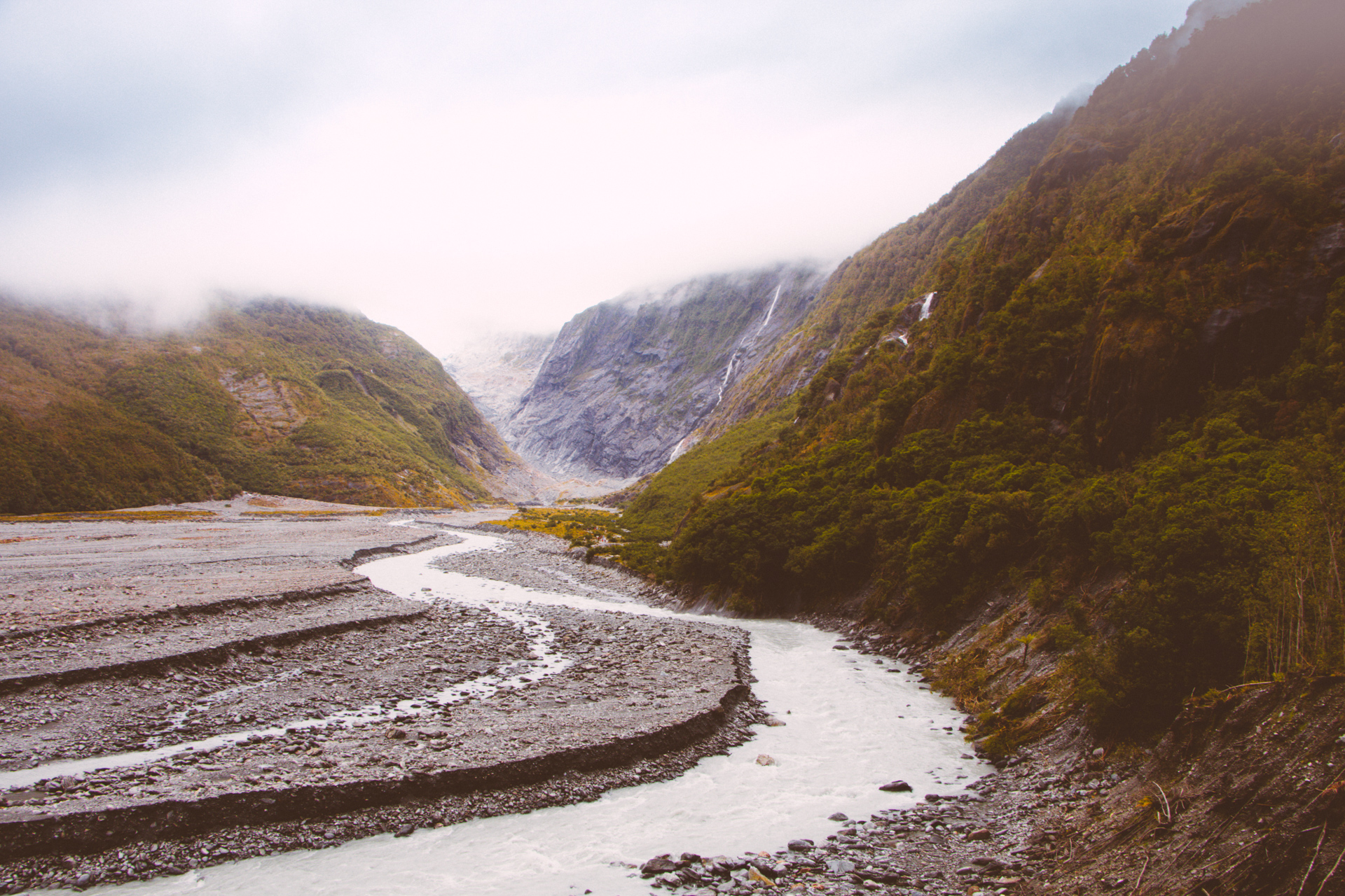 River from Franz Josfer Glacier