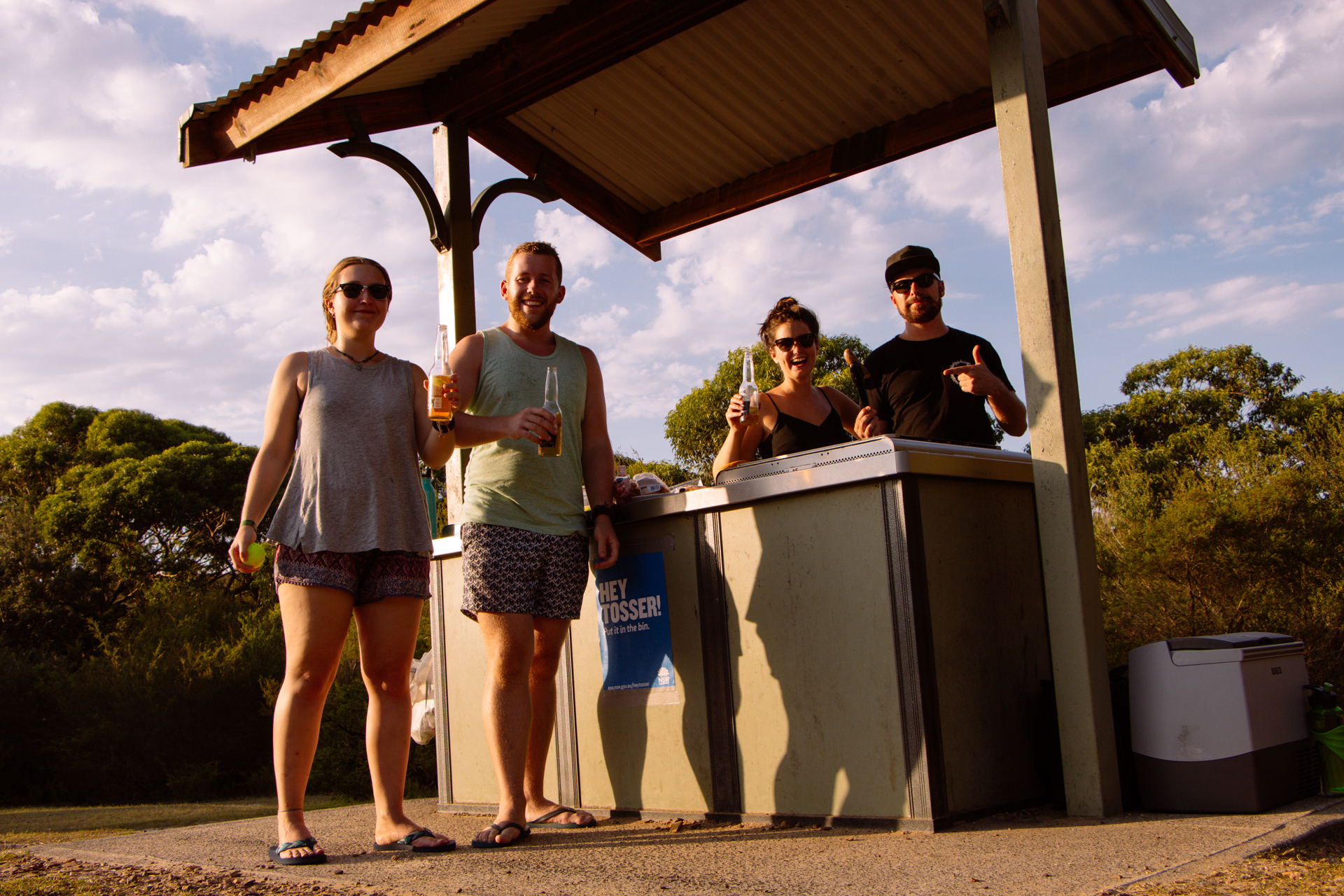 BBQing in Sydney national park Australia