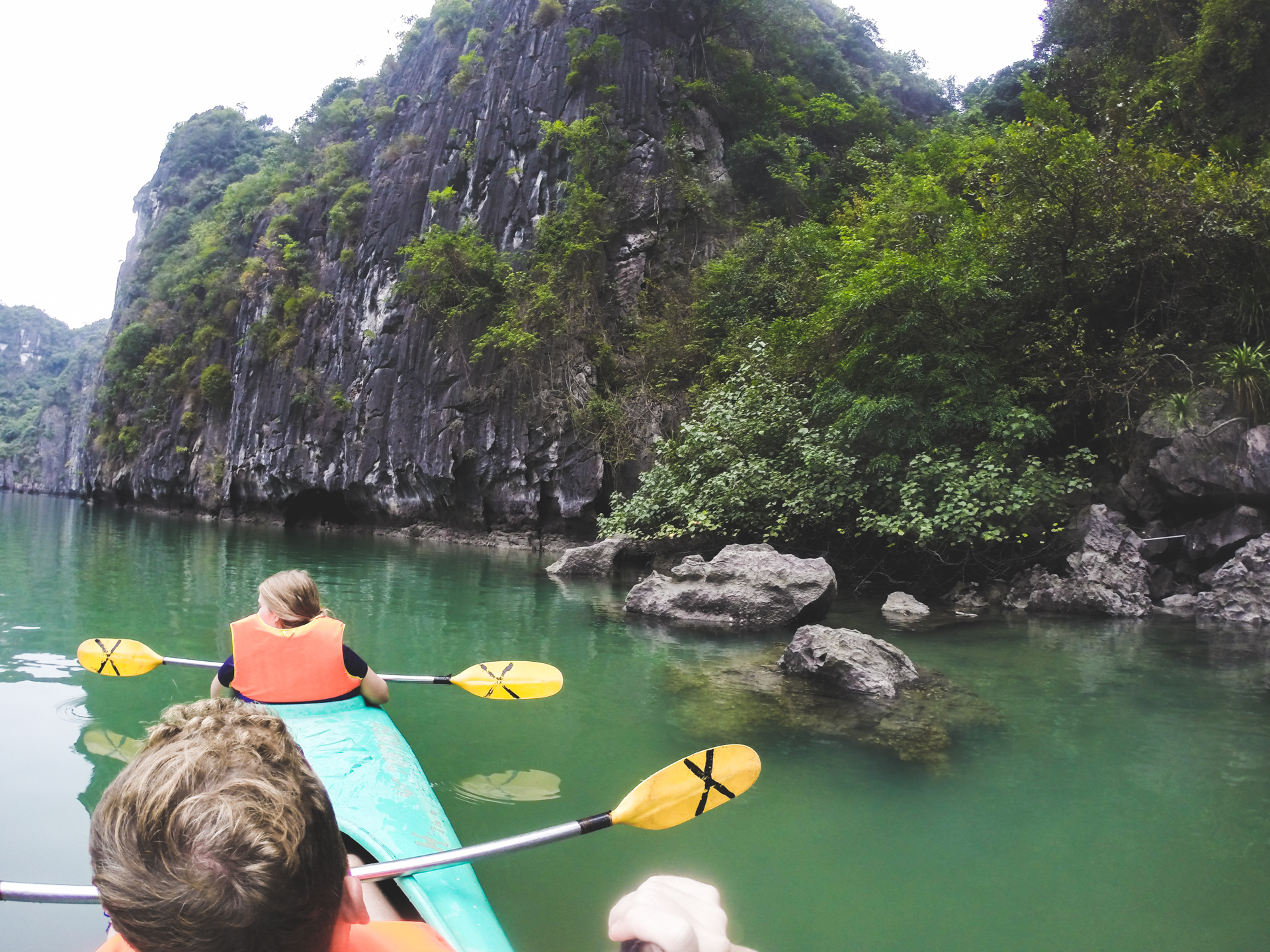 Kayaking in HaLong Bay