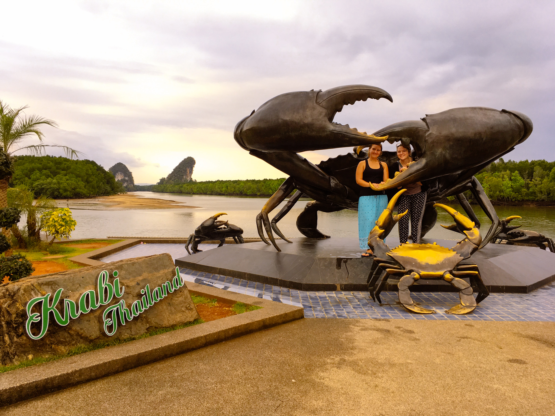 Krabi Crab Bronze Statue