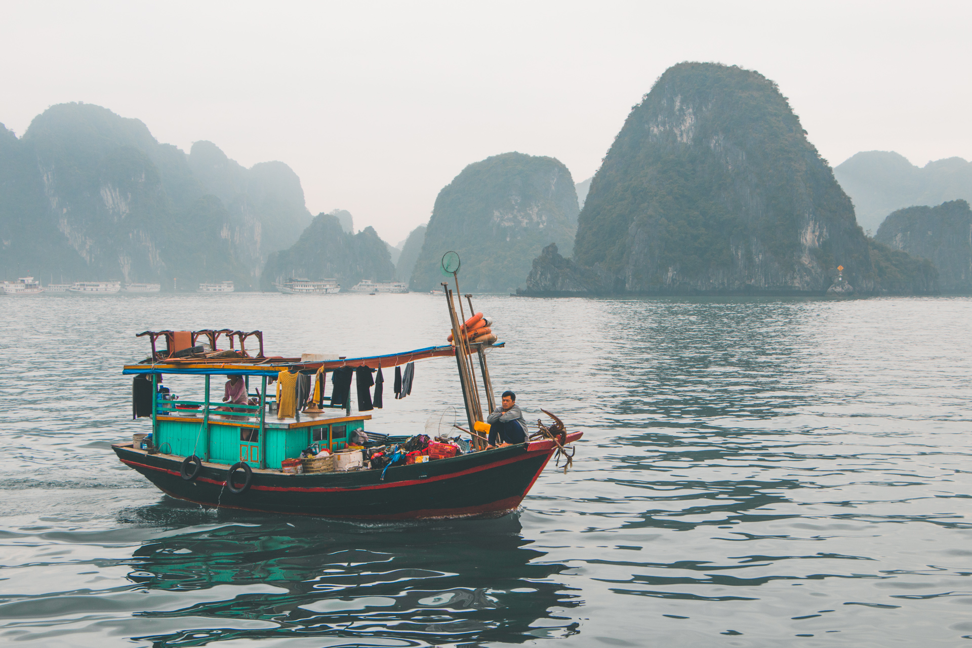 Ha Long Bay Local Fishing Boat